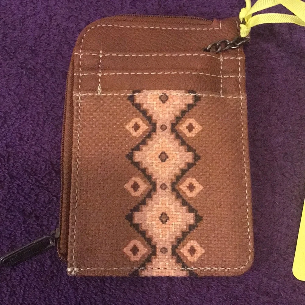 Wrangler Brown Patterned Women's Designed Card Wallet